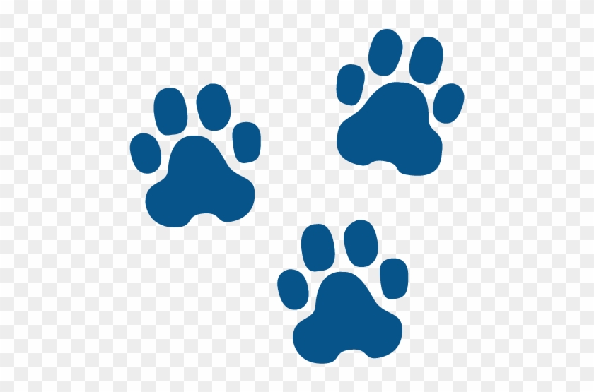 Pawprintsscreen - Blue Dog Paw Prints #235950