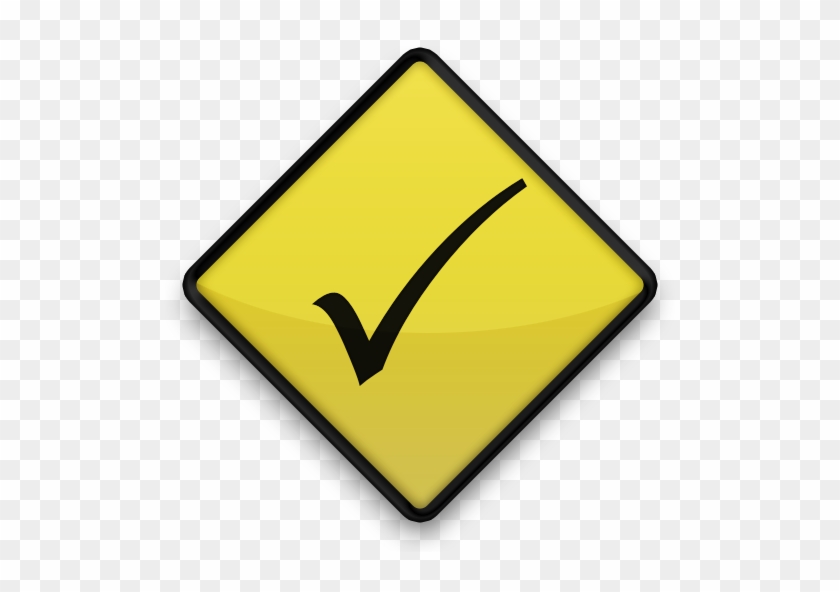 Simple Check Mark Icon - Cobra Warning Sign #236311