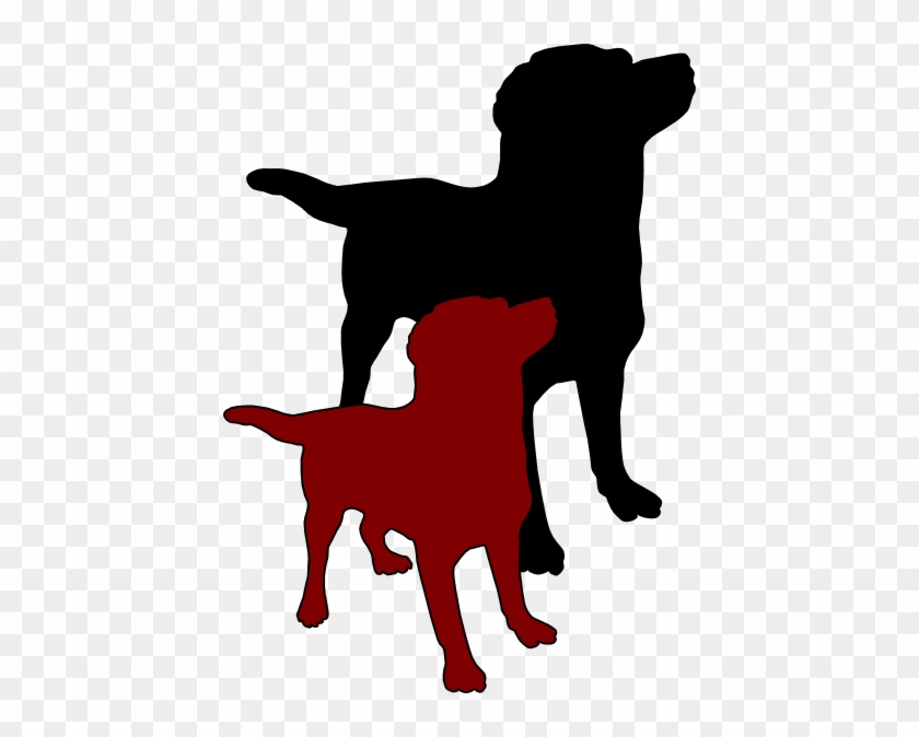 Black And Maroon Dog Clip Art - Black Lab Dog With Christmas Santa Hat Pillowcases #236530