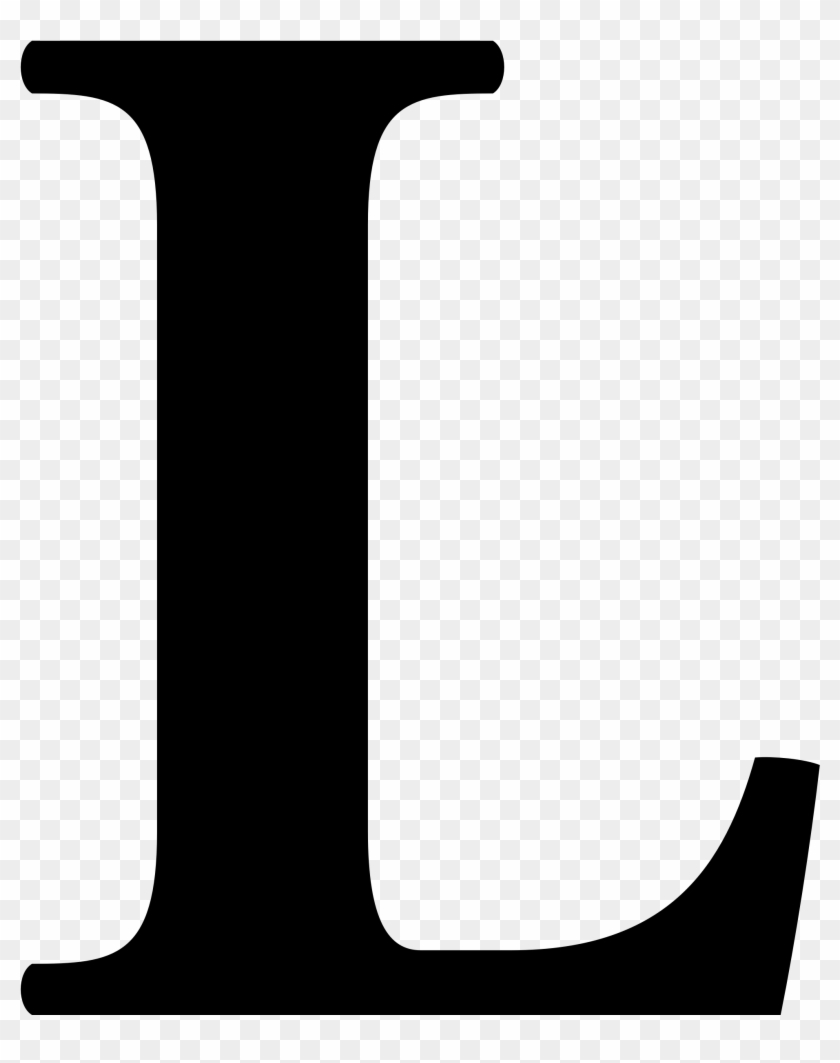 Awesome Filefont Lsvg With L - Letter L #237153