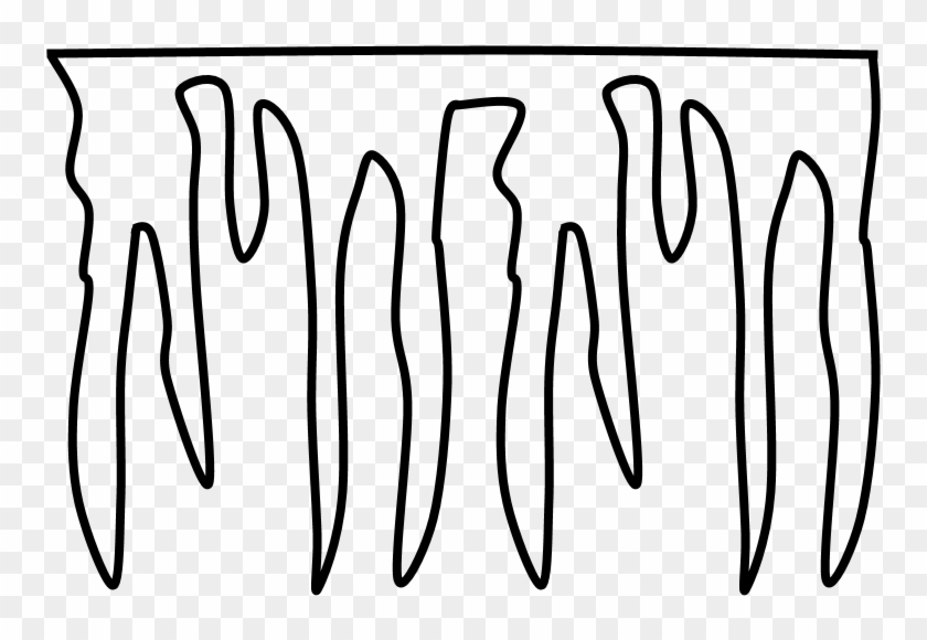 Icicle, Black And White, Png - Icicle, Black And White, Png #1507907