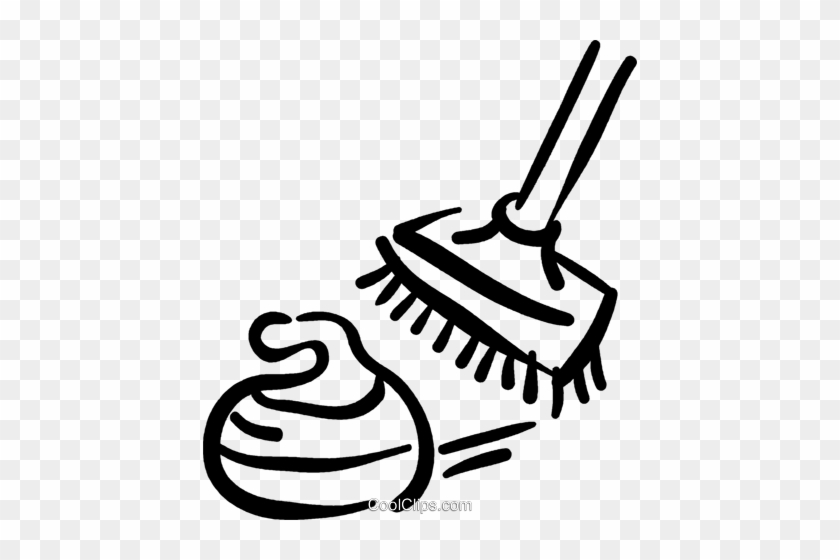 Curling Royalty Free Vector Clip Art Illustration - Curling Royalty Free Vector Clip Art Illustration #1509482