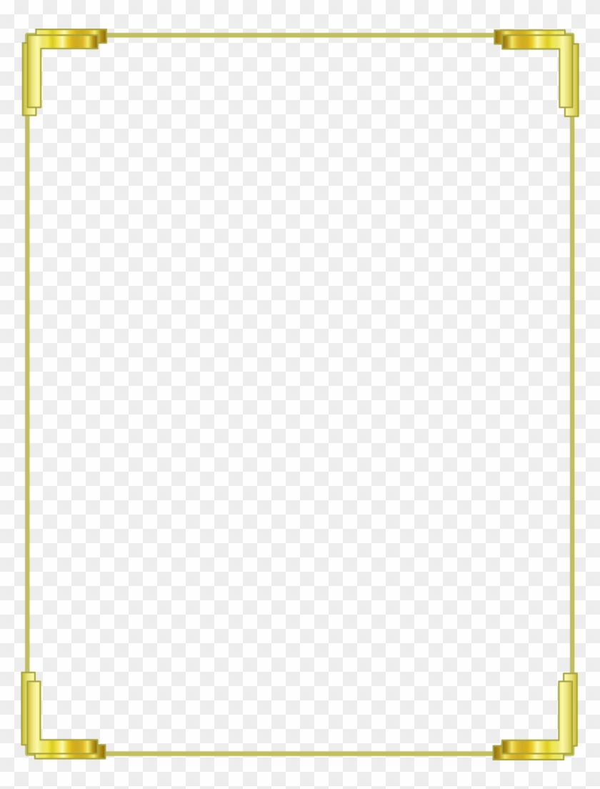 Gold Border Frame Peoplepng - Gold Border Frame Peoplepng #1512092
