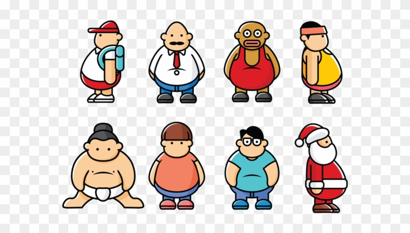 Fat Guys Vector - Fat Guys Vector #1512256