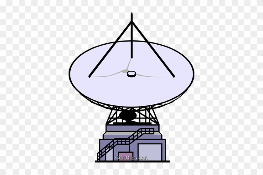 Satellite Dish Royalty Free Vector Clip Art Illustration - Satellite Dish Royalty Free Vector Clip Art Illustration #1512391