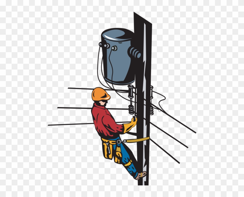 Construction Fabric, Lineman On A Pole - Construction Fabric, Lineman On A Pole #1513226