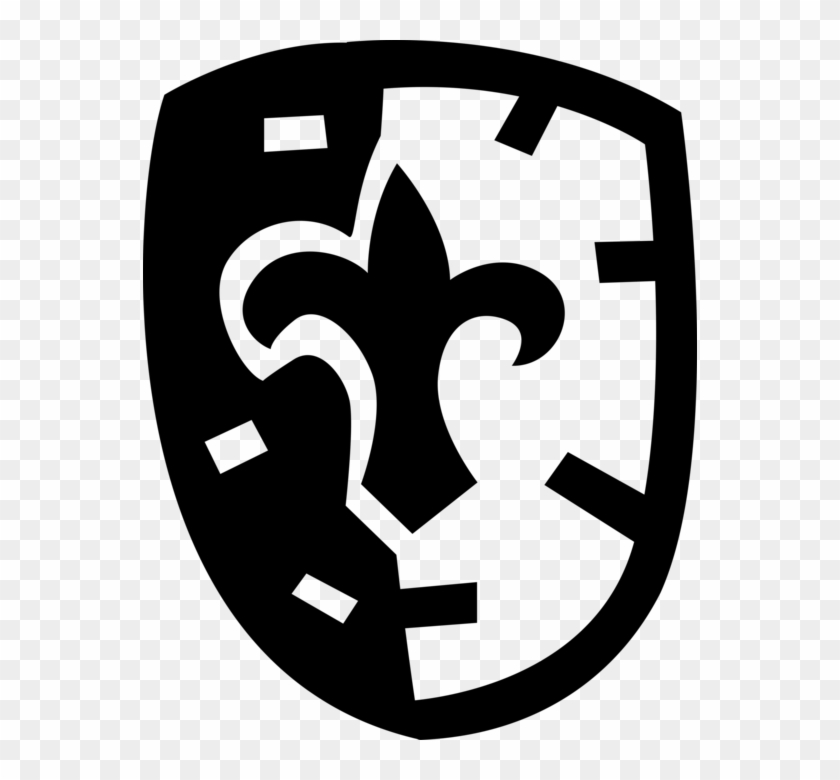 Vector Illustration Of Middle Ages Medieval Shield - Vector Illustration Of Middle Ages Medieval Shield #1514239