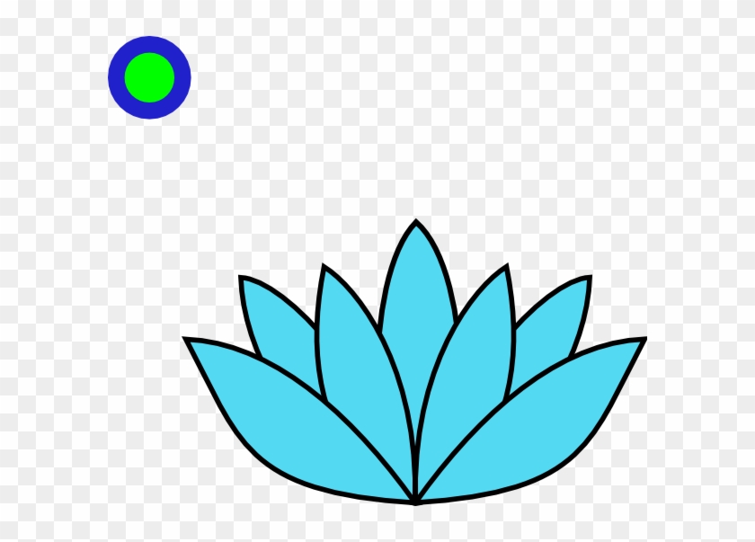 Blue Lotus Blk Outline Hi Clip Art At Clker - Blue Lotus Blk Outline Hi Clip Art At Clker #1514680