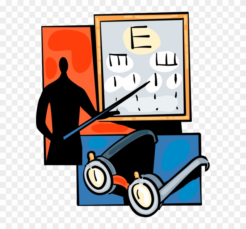 Eye Chart And Vector Image Illustration Of - Eye Chart And Vector Image Illustration Of #1514980