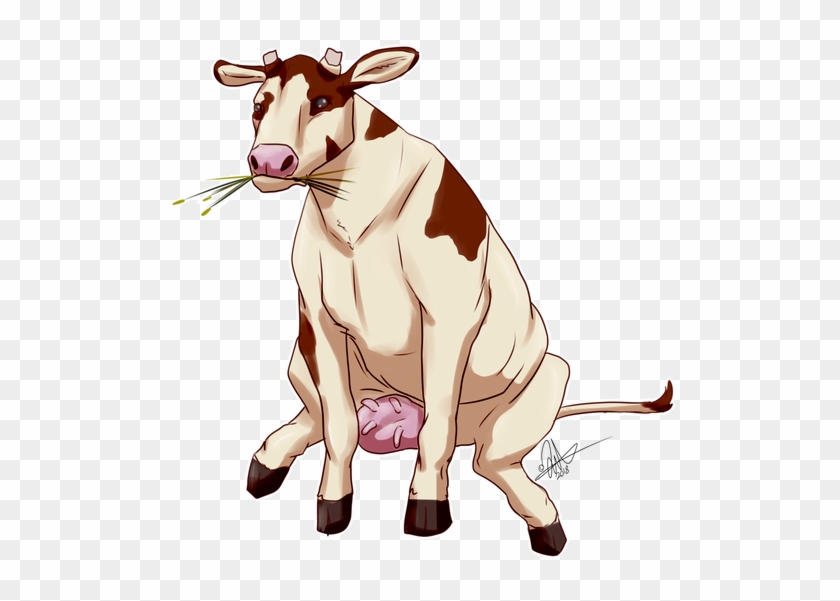 Sitting Cow By Hellishcurio - Sitting Cow By Hellishcurio #1515788