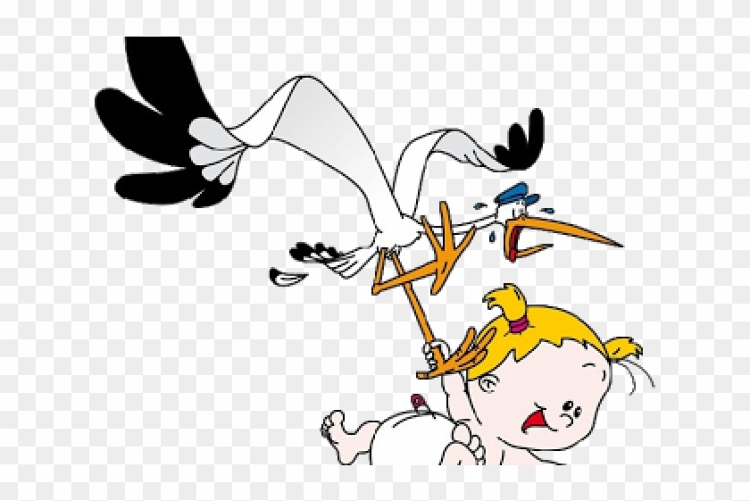 Stork Clipart Baby Transparent Background - Stork Clipart Baby Transparent Background #1515959