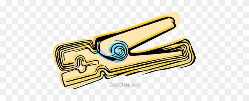 Clothes Pin Royalty Free Vector Clip Art Illustration - Clothes Pin Royalty Free Vector Clip Art Illustration #1516126