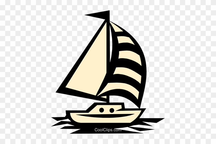 Sail Boat Royalty Free Vector Clip Art Illustration - Sail Boat Royalty Free Vector Clip Art Illustration #1516580