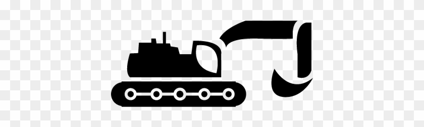 Excavator Construction Machine Side View Vector - Excavator Construction Machine Side View Vector #1516615