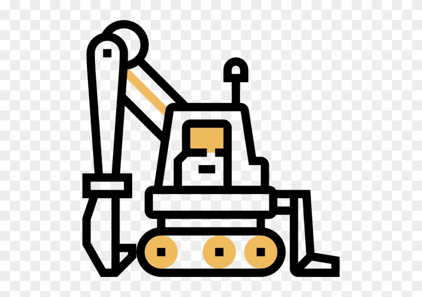 Excavator Free Icon - Excavator Free Icon #1516632