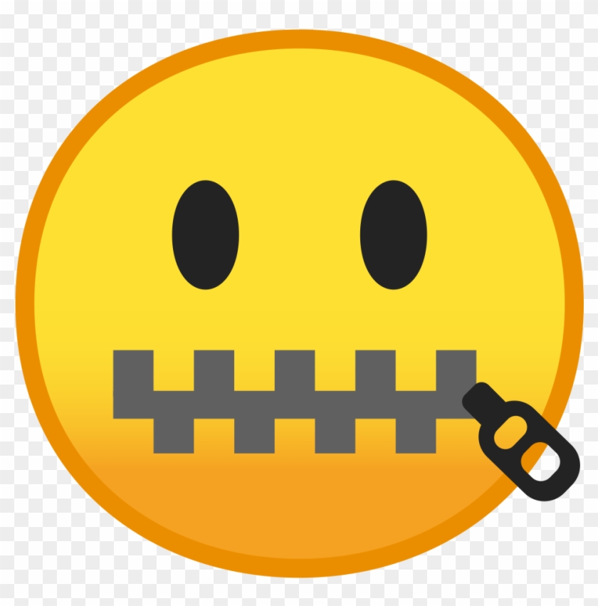 Graphic Royalty Free Download Zipper Mouth Face Icon - Graphic Royalty Free Download Zipper Mouth Face Icon #1516742