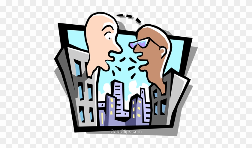 Conversation Between Two Offices Royalty Free Vector - Conversation Between Two Offices Royalty Free Vector #1517150