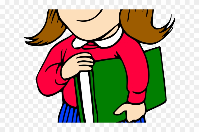 School Girl Clipart - School Girl Clipart #1518805