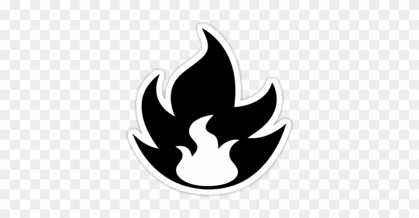 Fire Type Symbol" Stickers By Lynchmob1009 - Fire Type Symbol" Stickers By Lynchmob1009 #1519068