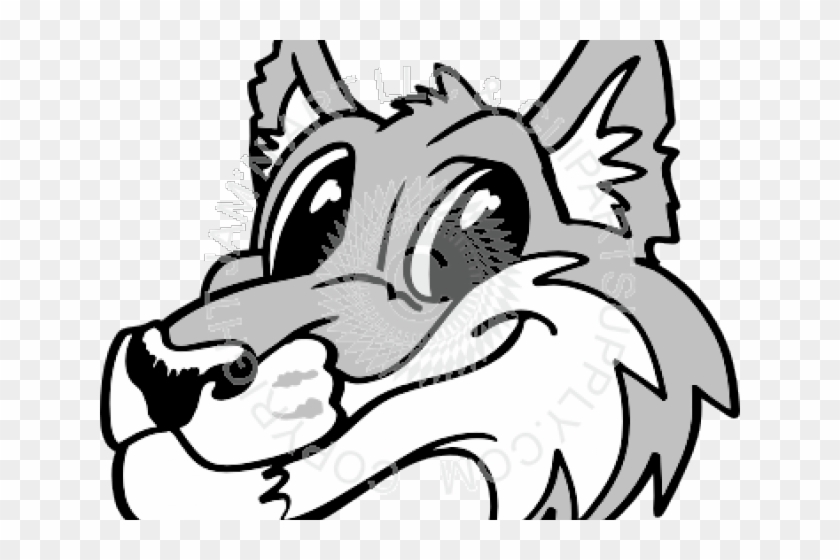Gray Wolf Clipart Black And White - Gray Wolf Clipart Black And White #1519823