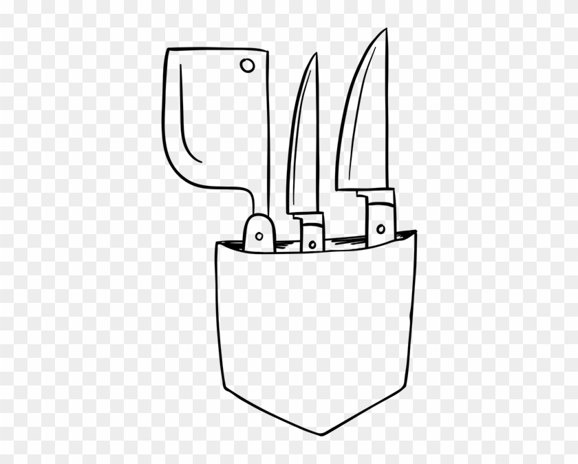 Kitchen Knives Wall Sticker - Kitchen Knives Wall Sticker #1520782