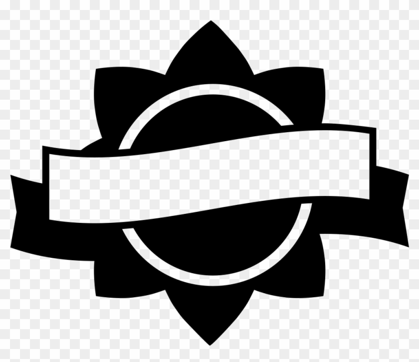 Award Label Of Circular Flower Shape With A Banner - Award Label Of Circular Flower Shape With A Banner #1520955