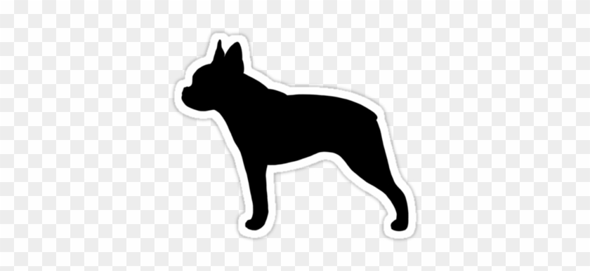Boston Terrier Silhouette ' Sticker By Jenn Inashvili - Boston Terrier Silhouette ' Sticker By Jenn Inashvili #1521048