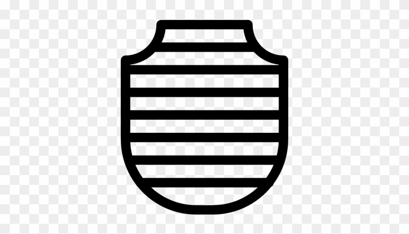 Shield With Stripes Vector - Shield With Stripes Vector #1521779