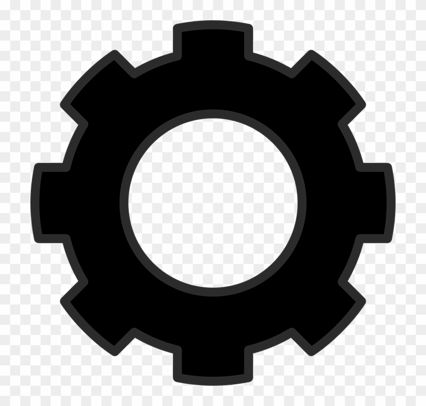 Mechanical Clipart Single Gear - Mechanical Clipart Single Gear #1521828