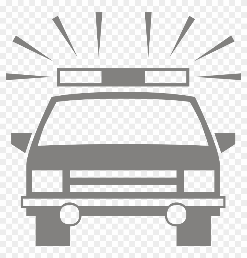Police Car Silhouette - Police Car Silhouette #1522008