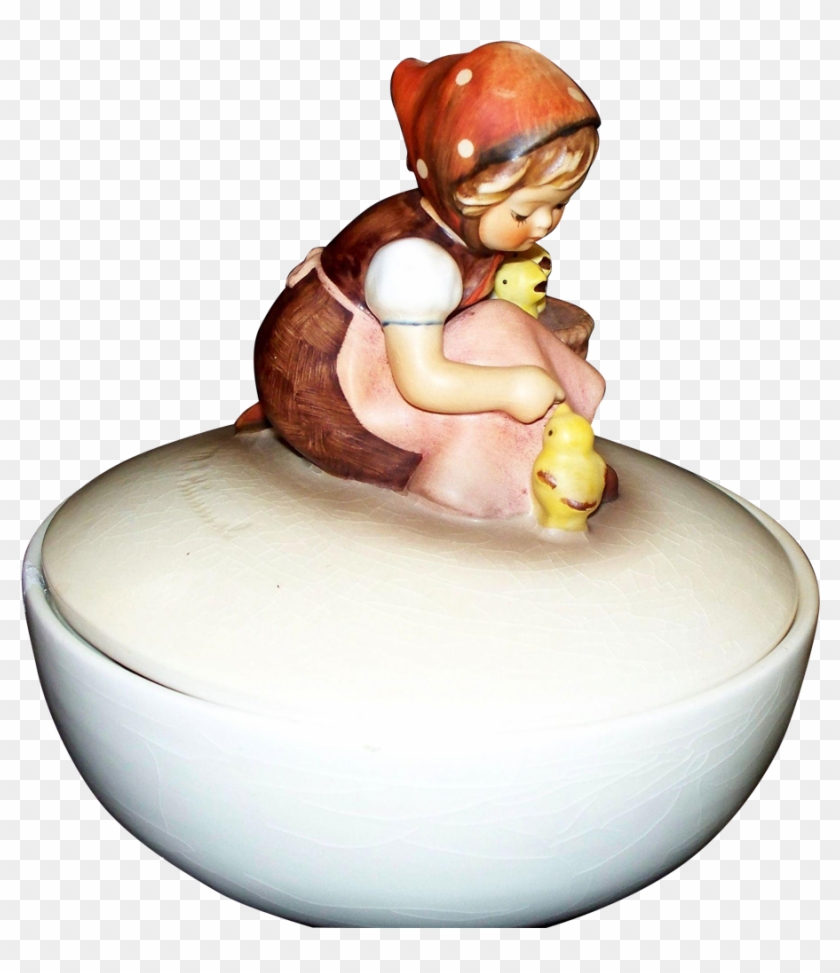 Hummel ' Chick Girl ' Candy Dish Tmk3 - Hummel ' Chick Girl ' Candy Dish Tmk3 #1522238