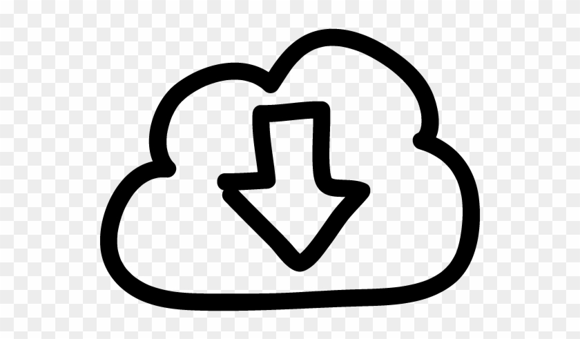 Vdk 119 Cloud Down Arrow - Vdk 119 Cloud Down Arrow #1523376
