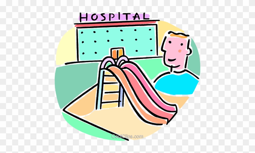 Slide Outside Of The Hospital Royalty Free Vector Clip - Slide Outside Of The Hospital Royalty Free Vector Clip #1523913