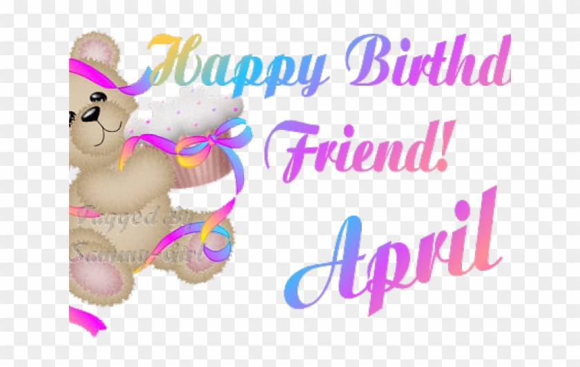 Happy Birthday Clipart April - Happy Birthday Clipart April #1524468