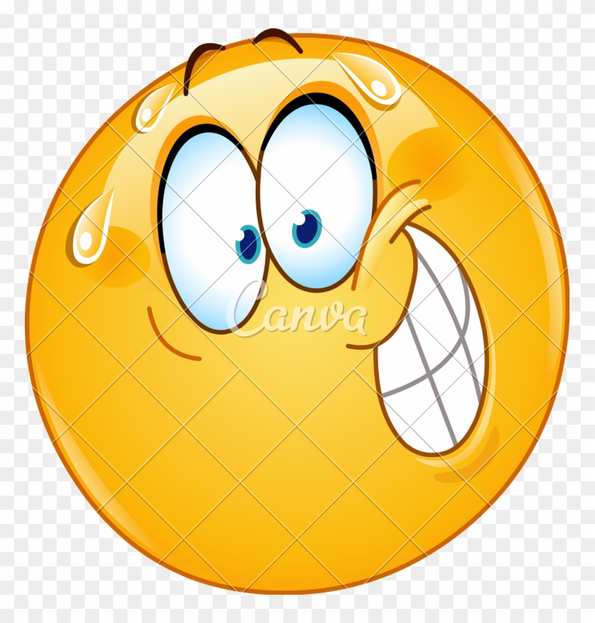 Nervous Smile Emoticon - Nervous Smile Emoticon #1524617