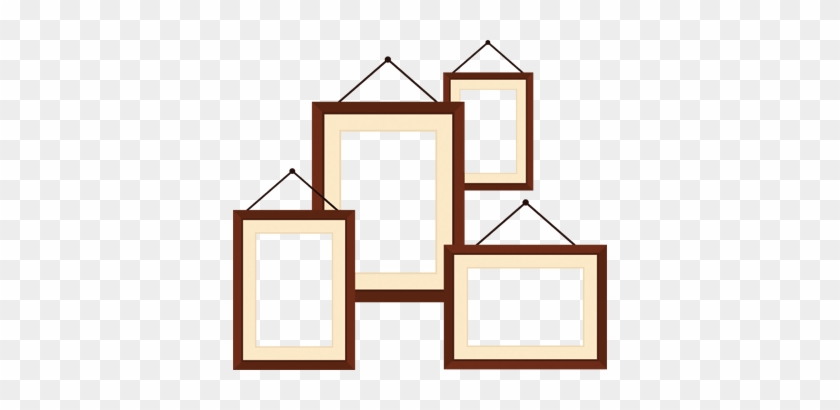 Hanging Photo Frames Sticker - Hanging Photo Frames Sticker #1524846