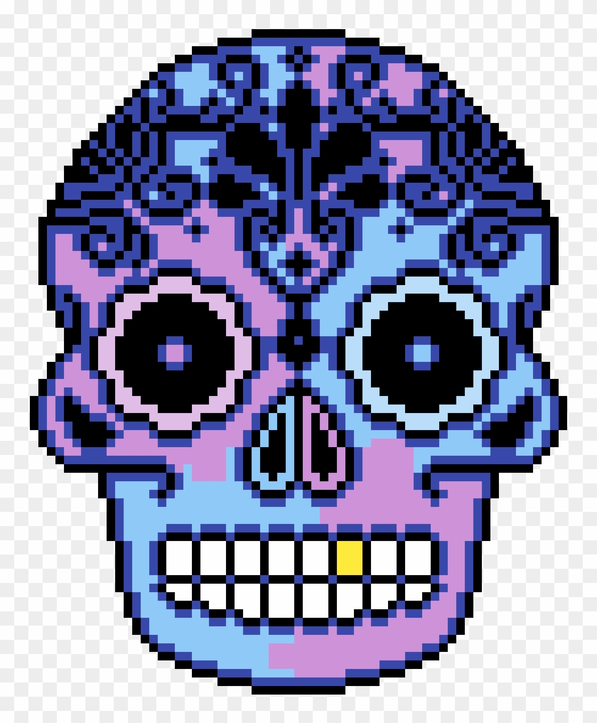 Sugar Skull Clipart Blue - Sugar Skull Clipart Blue #1526956