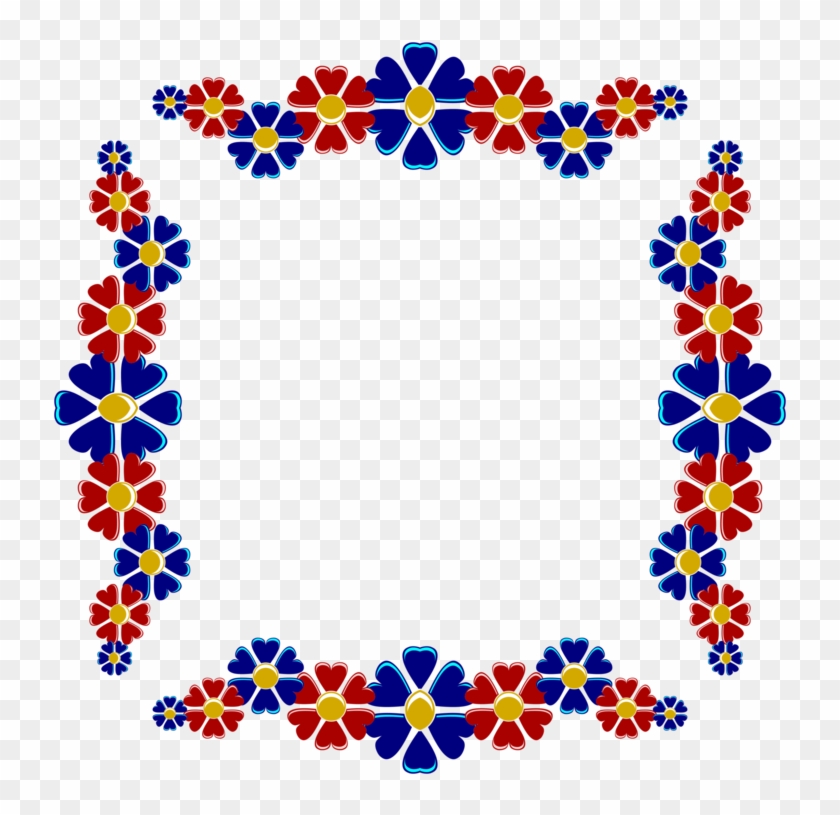 Blue Flower Clipart Symmetrical Flower - Blue Flower Clipart Symmetrical Flower #1527295