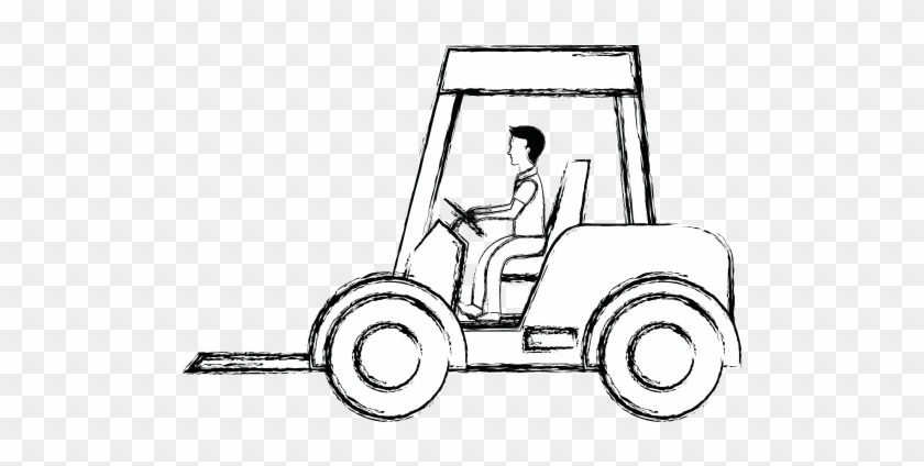 Forklift Drawing Design - Forklift Drawing Design #1527583