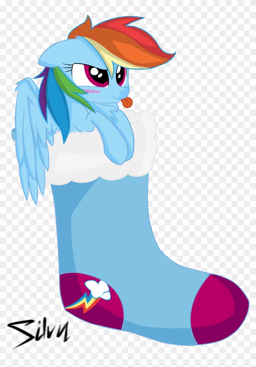 Stocking Stuffer Rainbow Dash By Silvy-winds - Stocking Stuffer Rainbow Dash By Silvy-winds #1528232