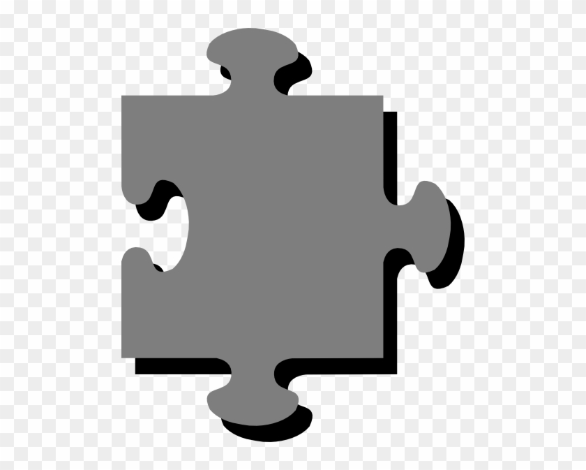 This Free Clip Arts Design Of Grey Black Puzzle - This Free Clip Arts Design Of Grey Black Puzzle #1529075