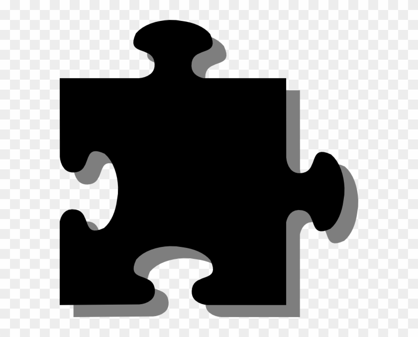 This Free Clip Arts Design Of Black N Grey Puzzle - This Free Clip Arts Design Of Black N Grey Puzzle #1529078