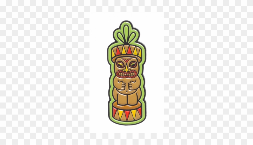 Sourpuss Tiki Totem Enamel Pin - Sourpuss Tiki Totem Enamel Pin #1529359