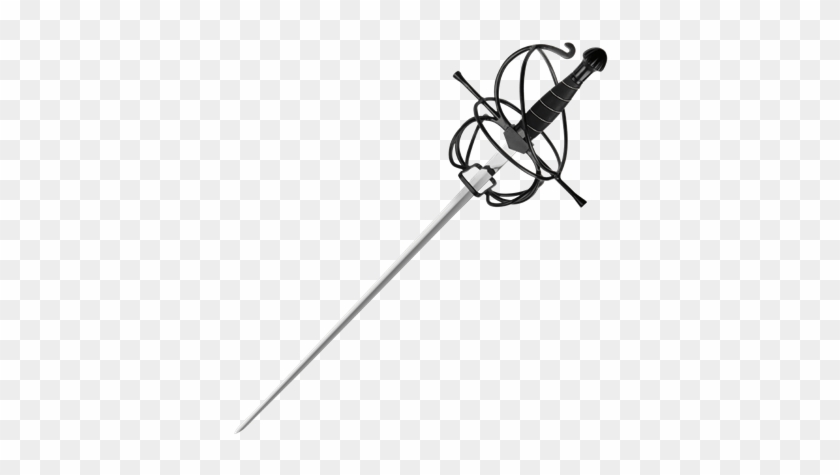 Black Wire Hilt Rapier - Black Wire Hilt Rapier #1530270