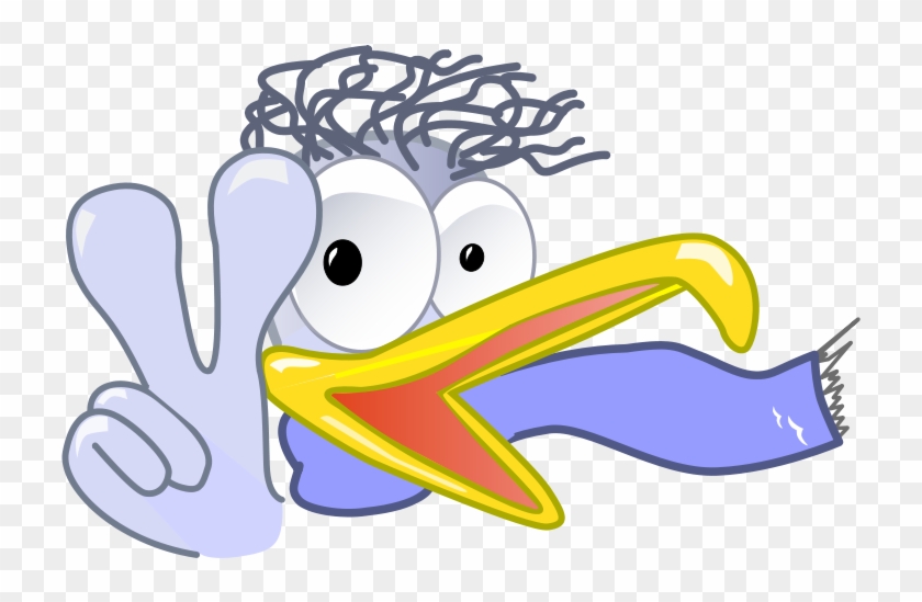 Get Notified Of Exclusive Freebies - Blitzender Cartoon-vogel Das Friedenszeichen Mitteilungskarte #237582