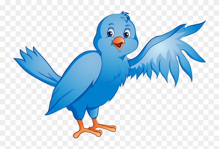 Blue Bird Cartoon In A Nest #237724