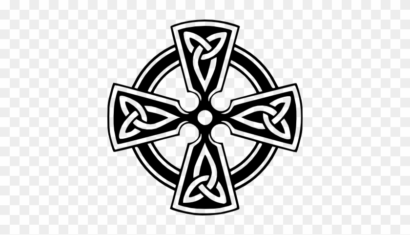 Die “heilpraktiker” Der Kelten Waren Die Druiden - Celtic Cross With Trinity Knot #237801