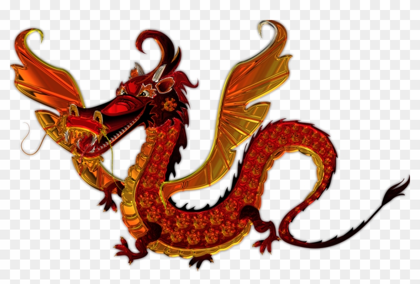 Drache Metallizer Kunst Glas Fabrik Drache - Cartoon Chinese Dragon #238852