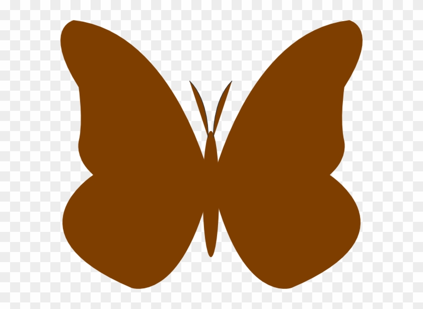 Butterfly Outline Clipart Free Clipart - Brown Butterfly Vector Png #238873