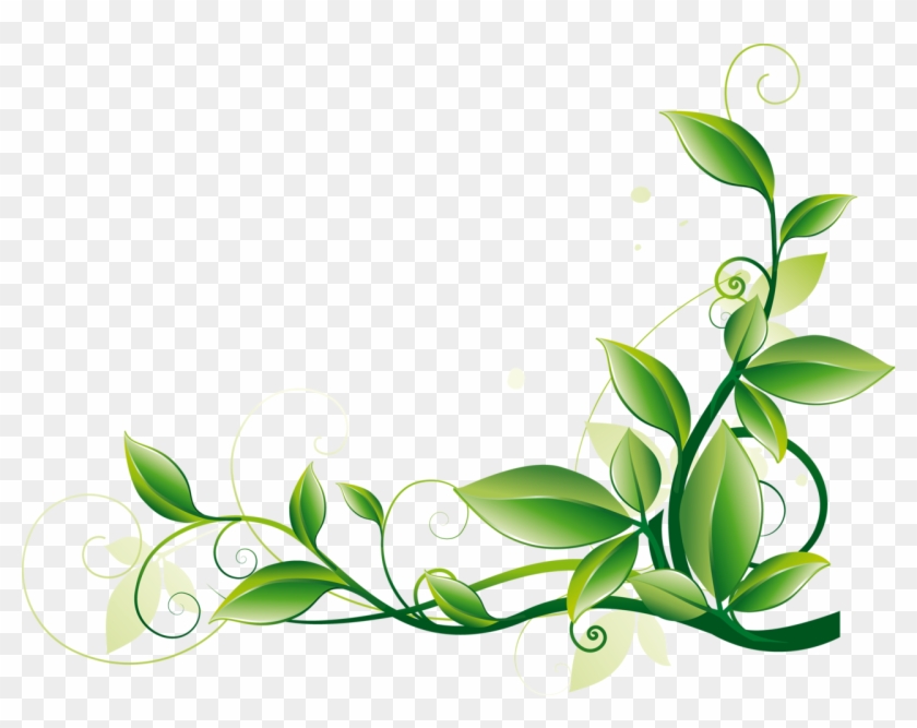Яндекс - Фотки - Green Leaf Corner Border #238973